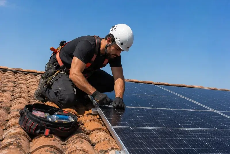 Maintenance et monitoring de panneaux solaires à Lévignacq